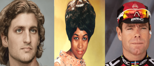 What do Cadel Evans, Aretha Franklin and Alexander the Great have in common?